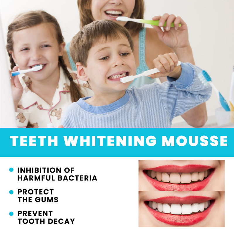Teeth OUHOE Whitening Mousse Cleansing Tooth Stain Refreshing Breath, Anti Cavity Care, Gingival Care, Toothpaste, paste,_voghion.com