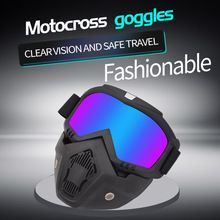 Cycling Eyewear Motorcycle Goggles Outdoor Motorcycle Goggles Cross-country Goggles Helmet Glasses Single-layer Ski Goggles Riding Glasses_voghion.com