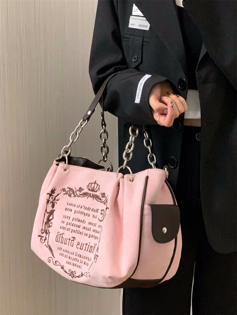 Borsa da donna con catena gotica artistica di grande capacità_voghion.com