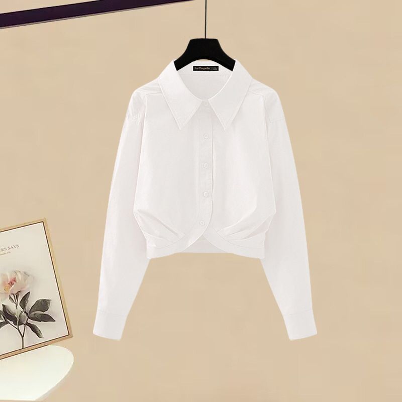 Roupas femininas, traje de duas peças para primavera quente, camisa redutora de idade, jeans com um conjunto completo de alta qualidade_voghion.com