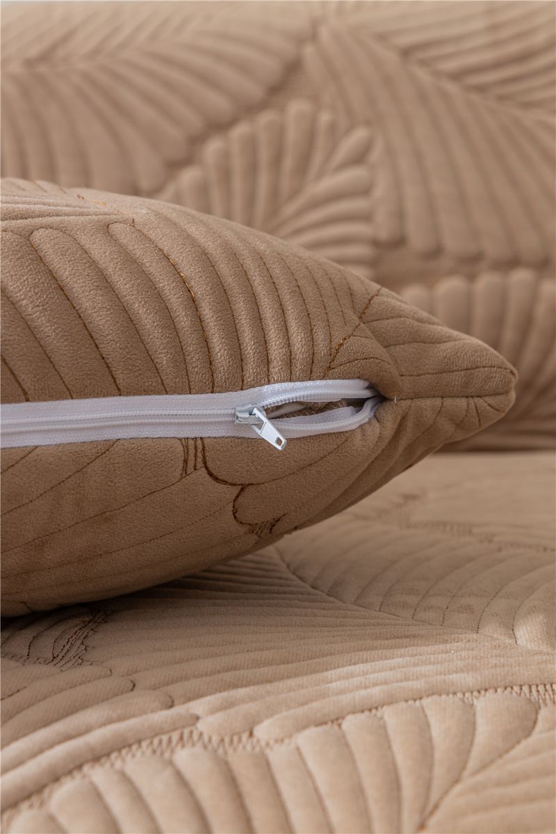 Autumn and winter style ultra soft solid color plush banana leaf sofa cushion modern simple double sofa cushion cloth factory direct sales_voghion.com