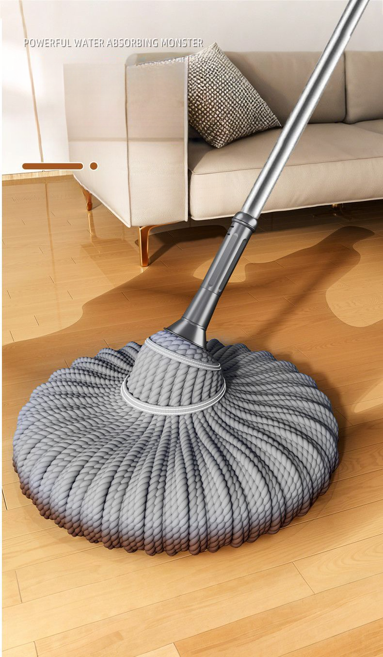 Jefun 2025 New Self-Wringing Hands-Free Washing Large Head Household Mop Commercial Use For Restaurants_voghion.com