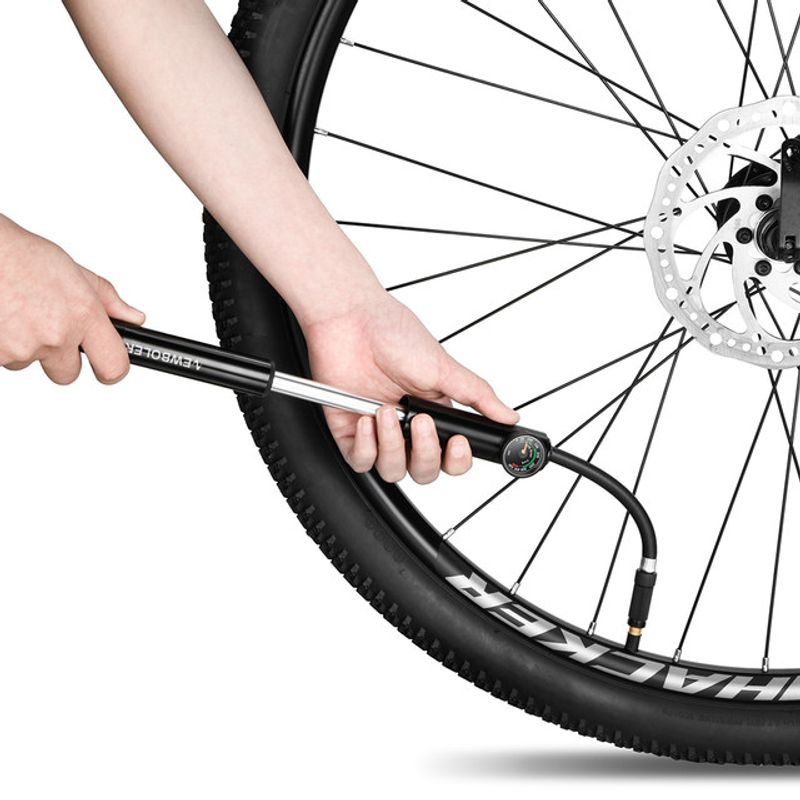 Tragbare Hochdruck-Fahrradluftpumpe mit 500 psi und Manometer für Gabel und Hinterradaufhängung, Stoßdämpfer, Mountainbike-Pumpe_voghion.com