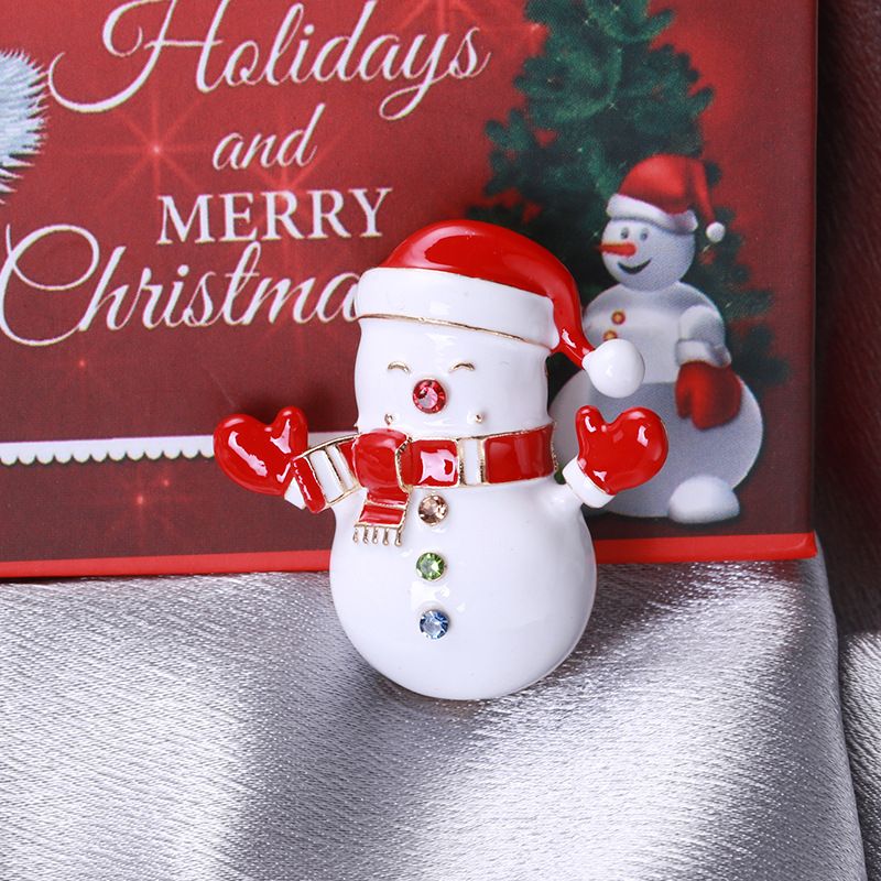 Broche goutte d'huile en alliage incrusté de diamants, faite main._voghion.com