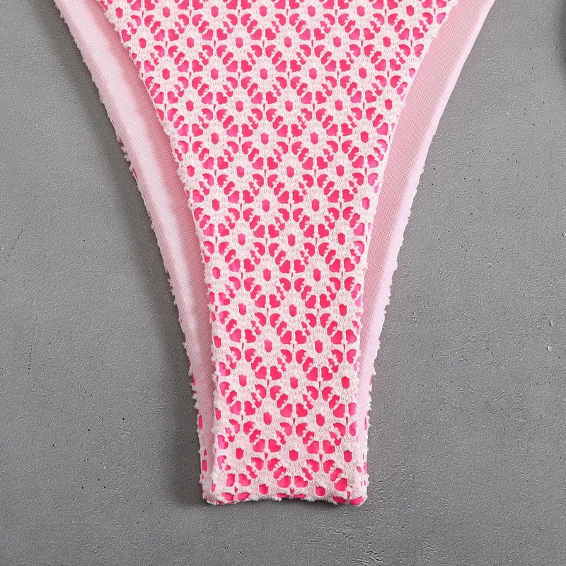 2025 Two-Piece Swimsuit Sexy Halter Tie Bikini Swimwear For Women_voghion.com