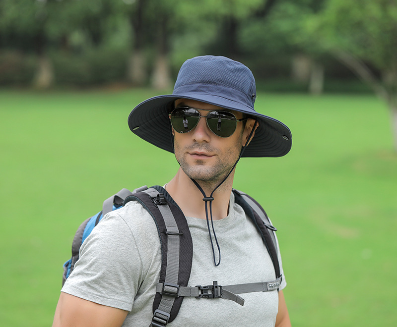 Fischerhut für Herren, UV-Schutz, für Wandern, Angeln, Radfahren, Sonnenschutz, Visier_voghion.com