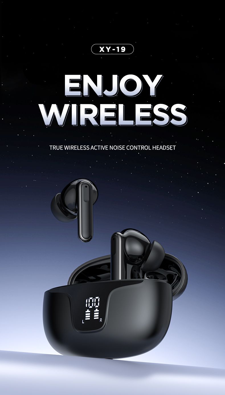 Privatni model XY19 Bluetooth 5.3 prekogranične nove bežične tws slušalice s ENC smanjenjem buke, ANC u uhu_voghion.com