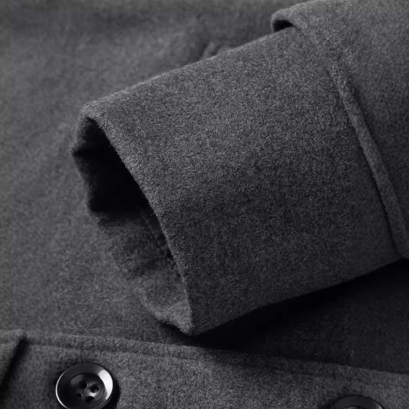 Herbst/Winter Neue Britische männer Mittlere Länge Casual Lange Einreihige Windjacke Mantel Trendy_voghion.com