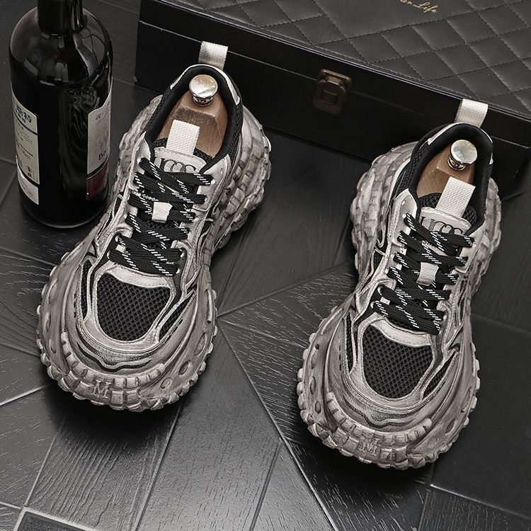 Retro Herren Ins Dad Schuhe dicke Sohle lässig trendige Herren vielseitige alte Stil Reifensohle Jugendmode Herrenschuhe_voghion.com