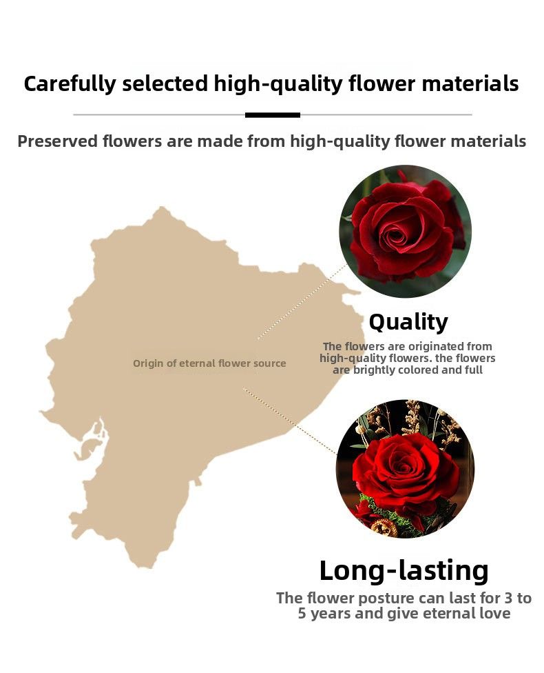 Regalo con cupola in vetro di rosa stabilizzata - Rosa fatta a mano + coperchio trasparente, base LED romantica, regalo per San Valentino/Qixi/compleanno/anniversario_voghion.com