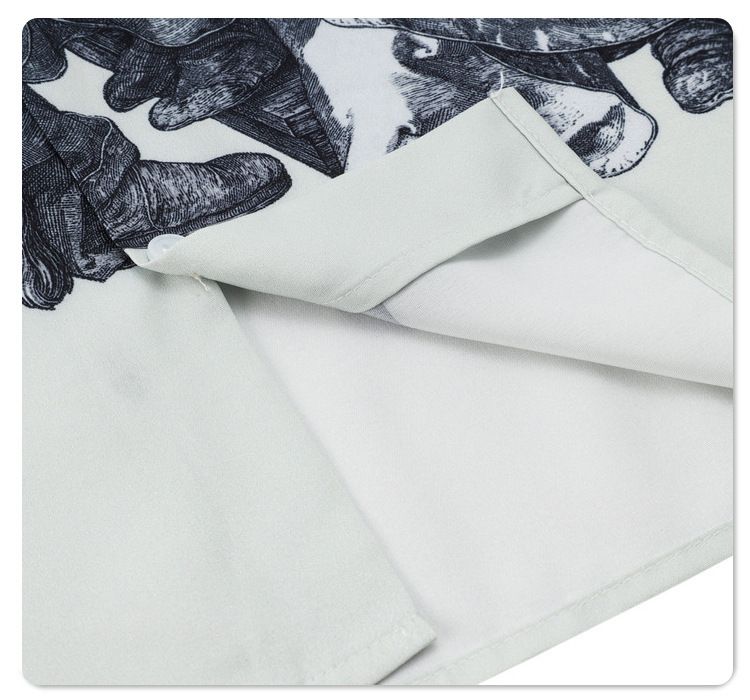 Grenzüberschreitender Außenhandel, europäische und amerikanische Freizeitmode, trendige Westküstenmarke, Retro-Römerprint, Kurzarm, Paarkleidung_voghion.com