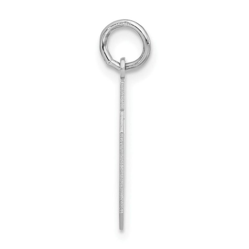 Sterling Silver Small Polished Number 06 W/Top Charm_voghion.com