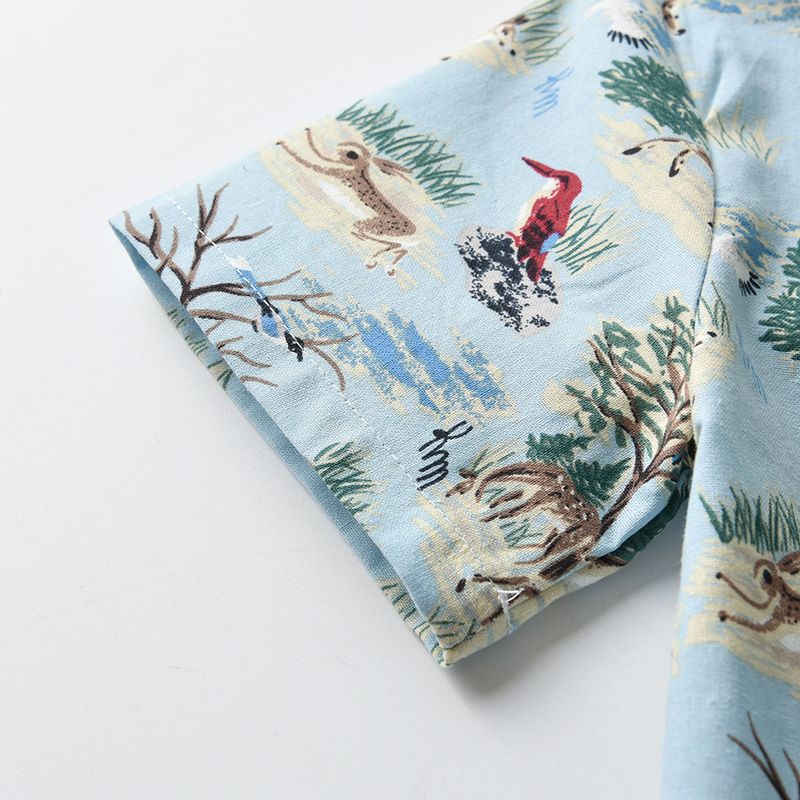 Abbigliamento per bambini estate nuovi ragazzi stampa animalier maglietta a maniche corte pantaloncini stile casual due pezzi vestito per bambini_voghion.com