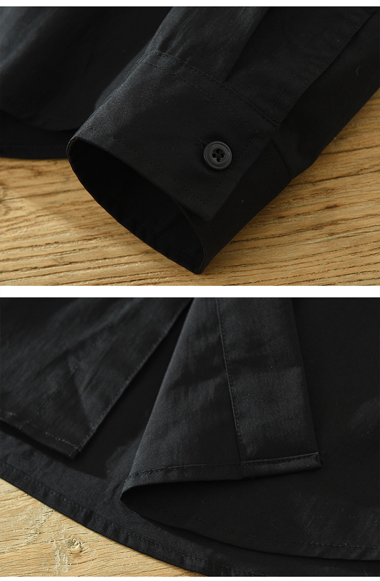 6606 Camicia da uomo a maniche lunghe con stampa astratta, camicia alla moda, camicia ampia abbinata ai colori, una generazione._voghion.com