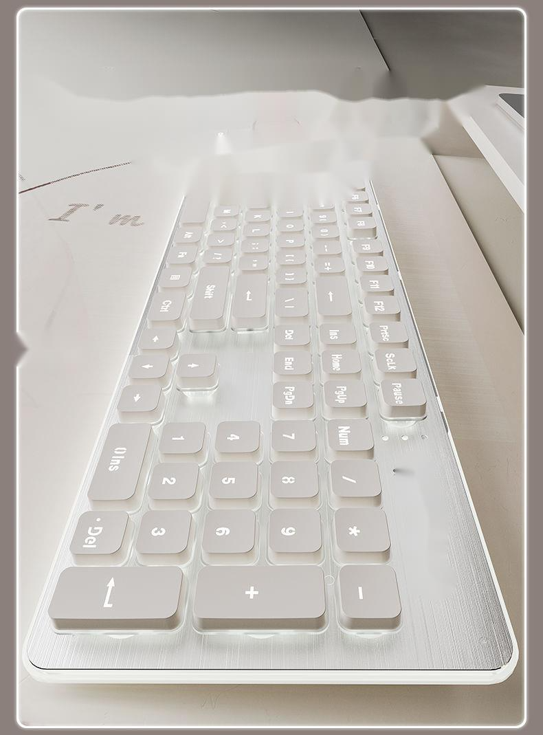 Mouse Set Ultra Thin Wireless Keyboard Low Frequency Charging Transparent Computer Laptop Universal_voghion.com