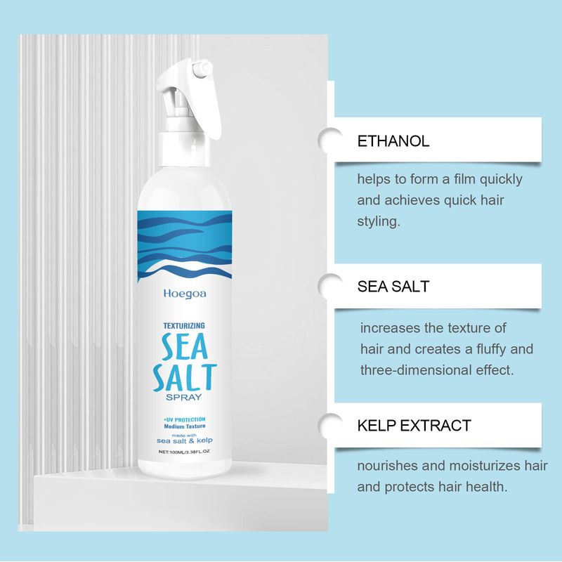 HOEGOA Sea Salt Hair Sanfte Inhaltsstoffe Natürliches Volumen Langanhaltendes Textur-Styling-Spray_voghion.com