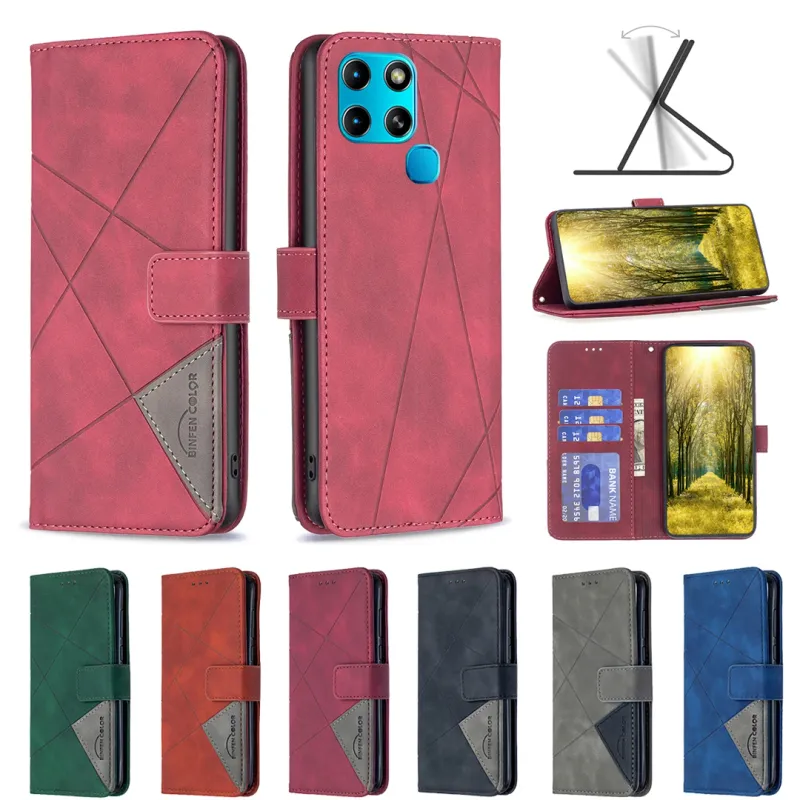 Poslovni novčanik s magnetskom kopčom, kožna futrola za preklop za Infinix Smart 6 X6511B X6811B Zero X Pro X6811 Hot 11S NFC_voghion.com