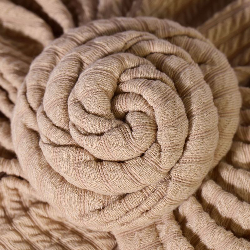 Thickened Elastic Flower Headscarf Hat - Ethnic Style Twisted Warm Hat (Fashionable & Versatile, European & American Design, Winter Headwear)_voghion.com