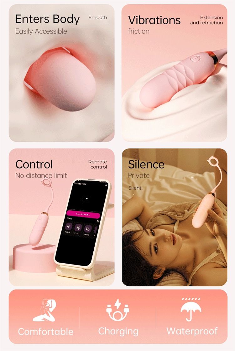 Niedliche Monster APP Remote Teleskop Vibrator Weibliche Starke Schock Teleskop Stille Sex Spaß Erwachsene Weibliche Produkte Orgasmus_voghion.com