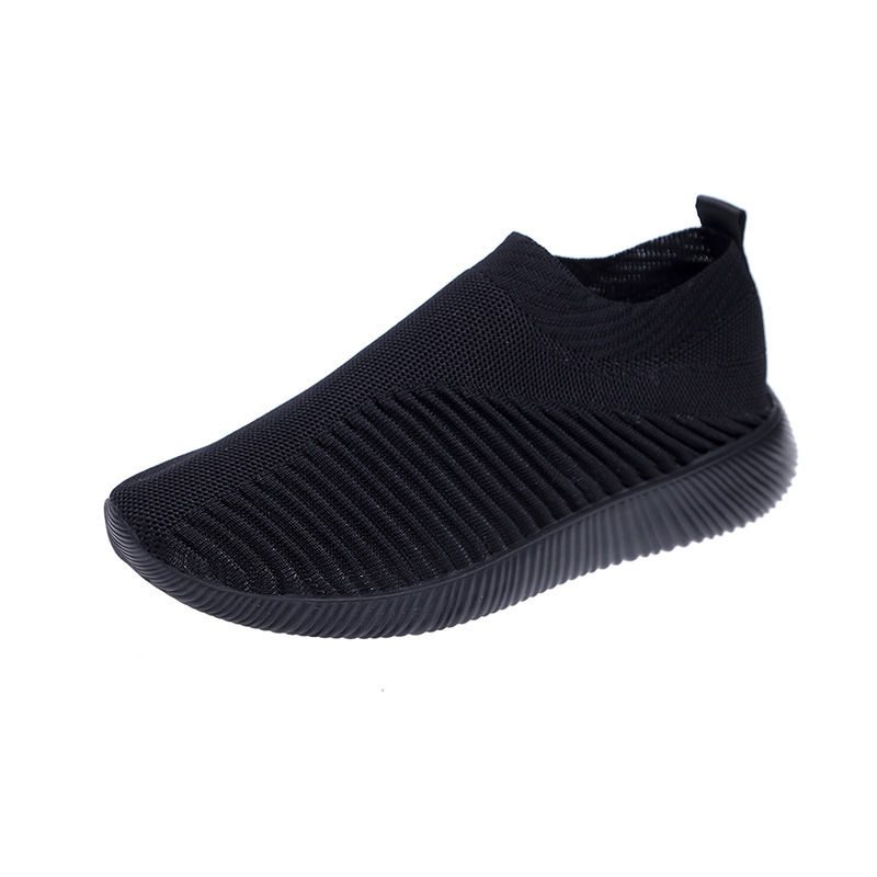 Große Mode Flying Weave Casual Damen Neue atmungsaktive Sport Laufschuhe Low Top Socken Schuhe_voghion.com