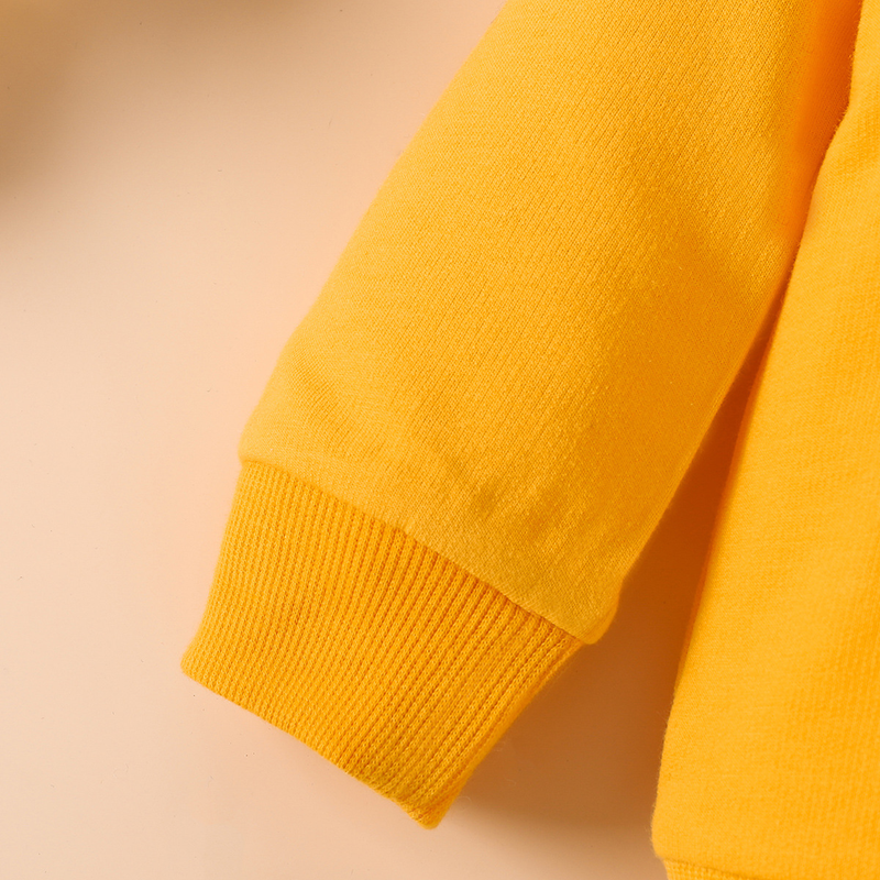 Mother&Kids Round neck long sleeve printed letter top and black trousers baby girls casual two-piece suit_voghion.com