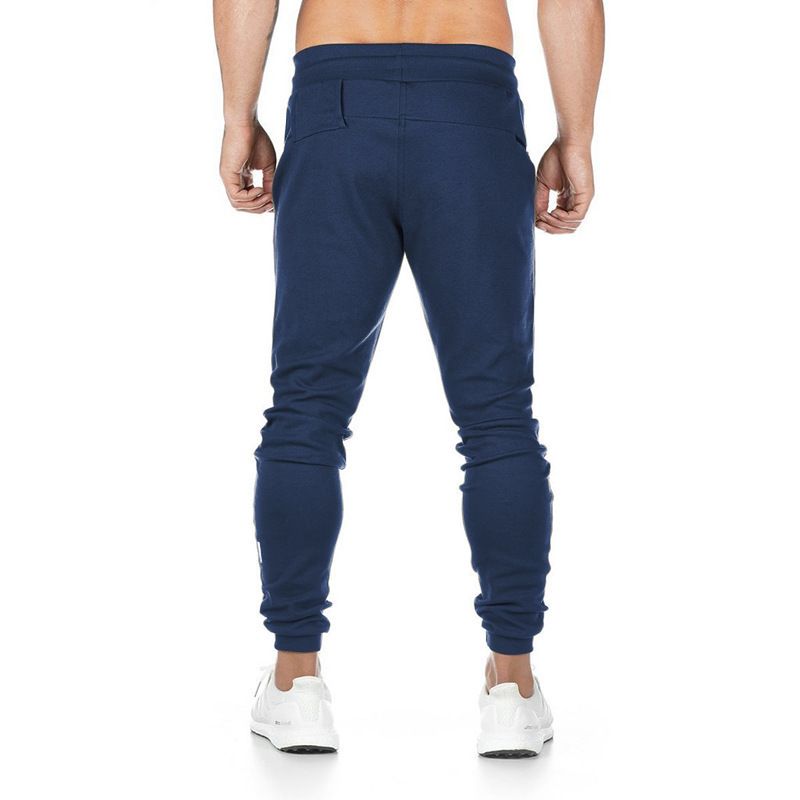 Men's Casual Fitness Jogger Pants - Comfortable Stretchable Polyester Blend Trousers For Gym, Workout & Daily Wear_voghion.com
