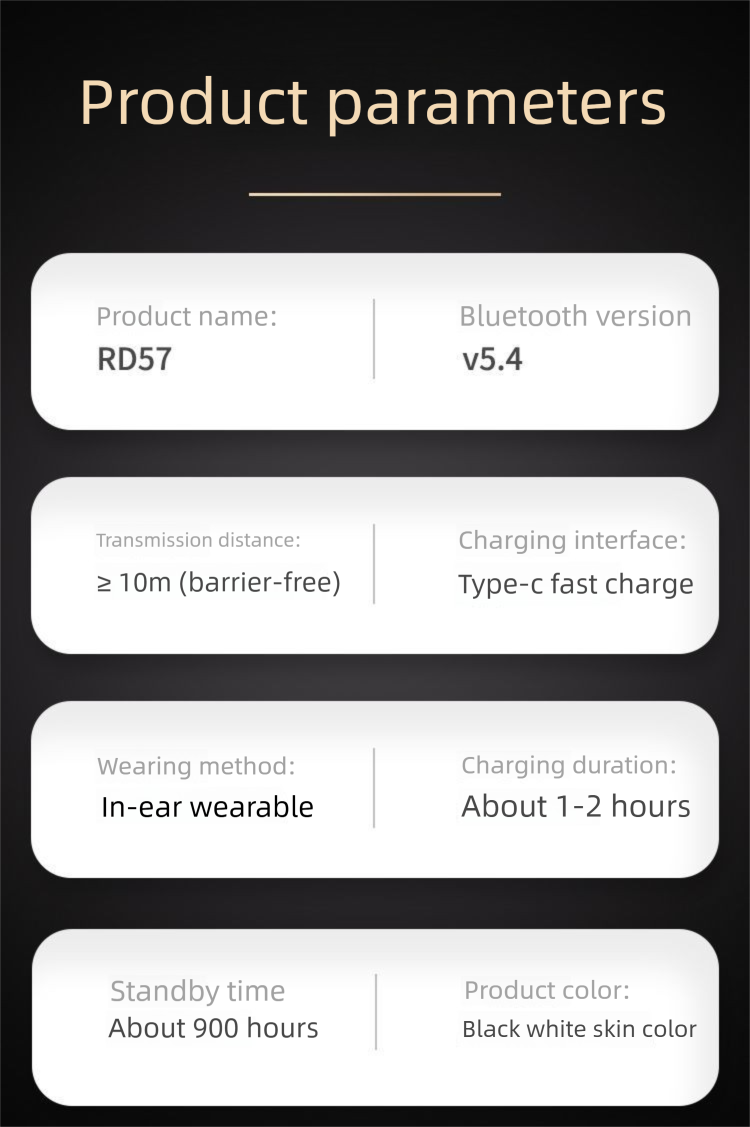 Mini In-Ear Gaming Sleep Wireless Bluetooth Earbuds Invisible On-Ear Sports Running Long Battery Life High Sound Quality_voghion.com