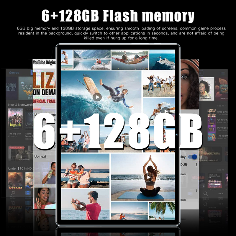 2023 Gobal Version P10 Tablet Pc 10,1 Zoll Android 12 6GB 128GB Deca Core Google Play WPS 5G WIFI Bluetooth Heiße Verkäufe Laptop_voghion.com