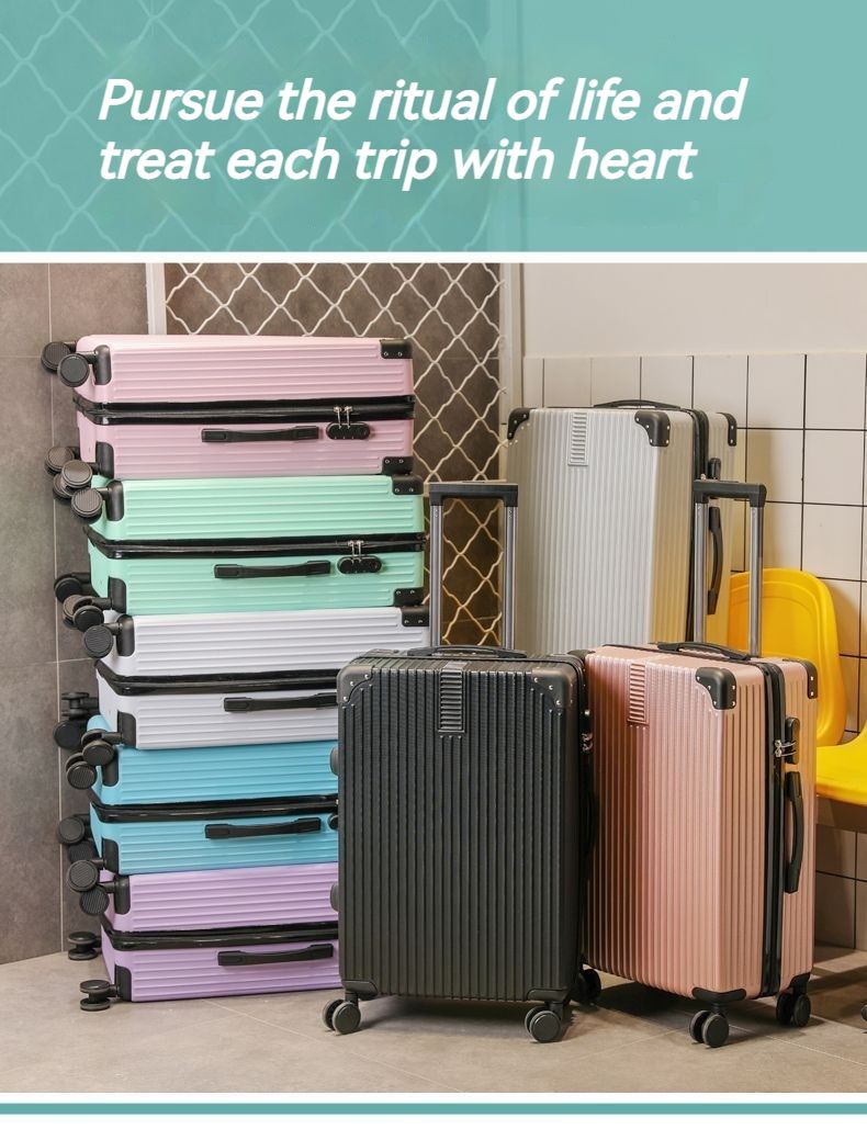 Trolley da viaggio con lucchetto a combinazione di grande capacità, con ruote universali per studenti, a prova di esplosione, divisorio per separazione asciutto e bagnato_voghion.com
