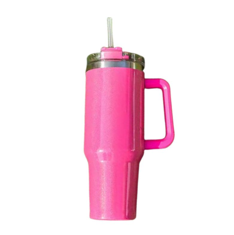 rainbow paint 40oz car cup large capacity 304 stainless steel insulation cup two-color gradient car ice cup_voghion.com
