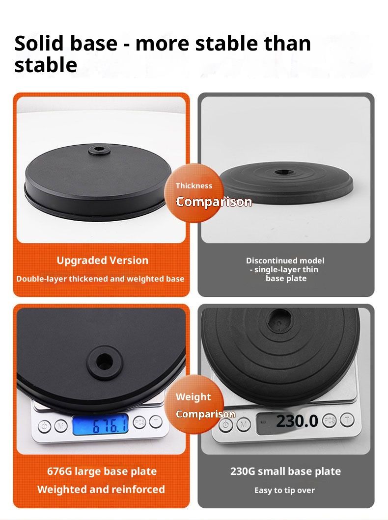 Live Streaming Video Phone With Fill Universal Food Light Desktop Round Plate Overhead Shooting Stand_voghion.com