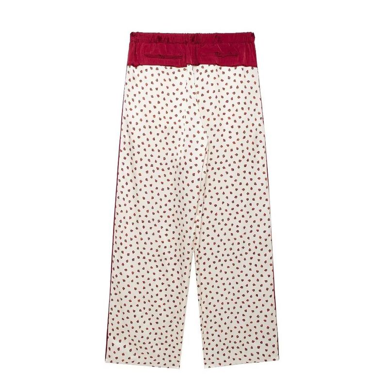 Set pigiama stampato da donna autunno 2024 + pantaloni dritti W03 5596_voghion.com