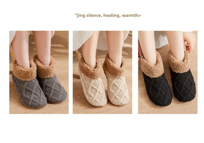 Autumn And Winter Floor Socks Home Warmth Women's Confinement Socks Snow Socks Sleep Carpet Socks Slippers Socks Men's Non-slip_voghion.com