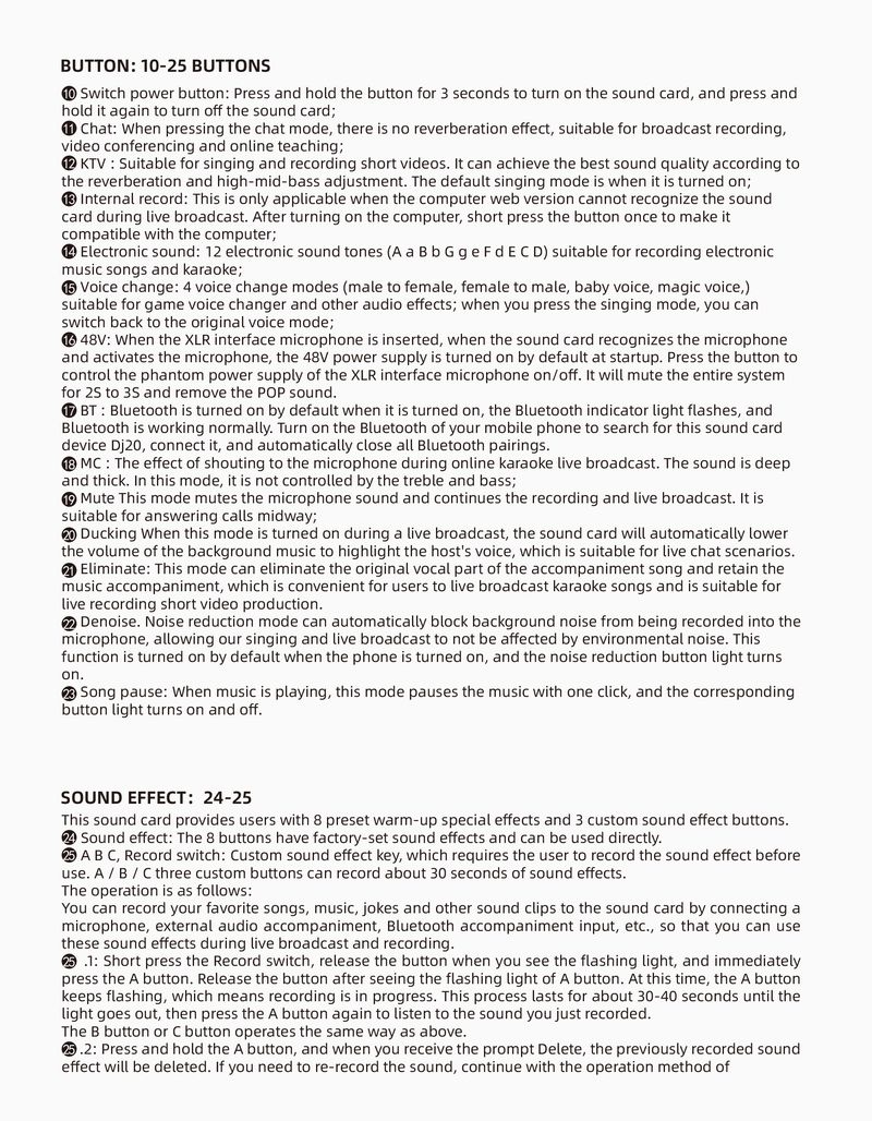 Dispositivi DJ20 Scheda audio per giochi Streaming live Microfono Mixer audio_voghion.com