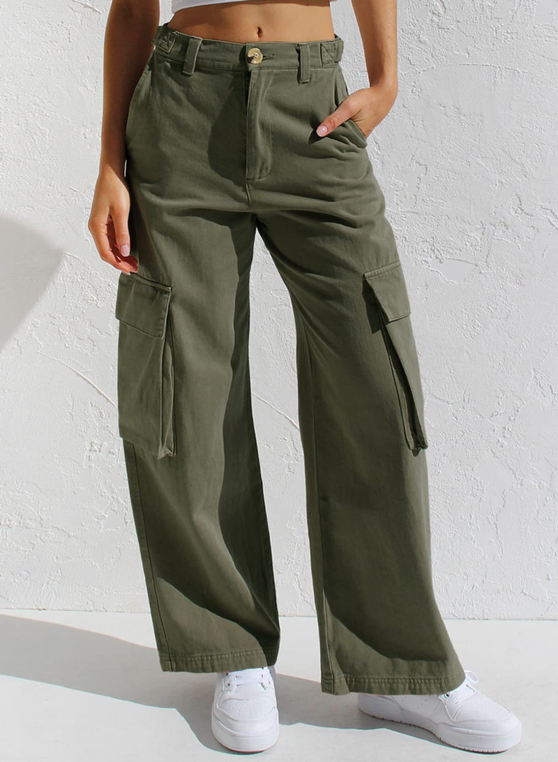 multi-pocket work jeans for women_voghion.com