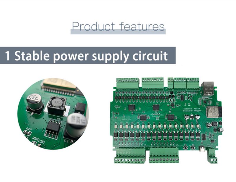 Kincony A16 Tasmota ESPhome Home Assistant Arduino IDE ESP32 Entwicklungsboard MQTT TCP Web HTTP Smart Switch Controller_voghion.com