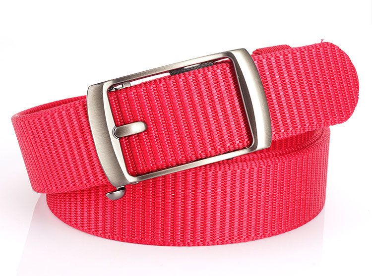 Legierung Oberbekleidung Zahnlos Automatische Schnalle Nylon Mode Lässig Leichte Luxus Textur Gürtel_voghion.com