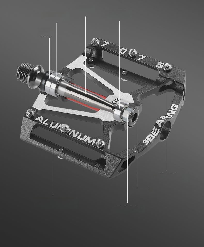 Xiqizhe Bicycle 3 Bearing Aluminum Alloy Main Body Ultra-light Anti-slip Mountain Bike Pedal_voghion.com