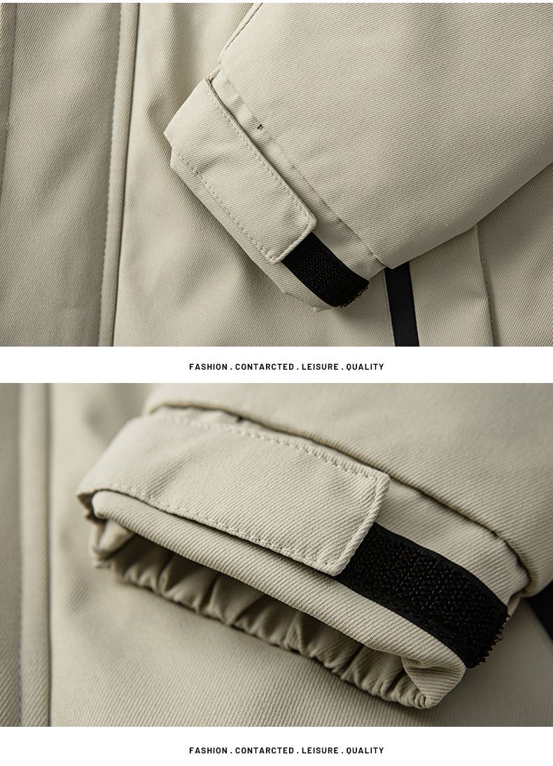 Piumino invernale casual da uomo con cappuccio - Piumino d'anatra bianco con potere riempitivo 600, antivento e traspirante, vestibilità comoda per freddo estremo (-30°C)_voghion.com