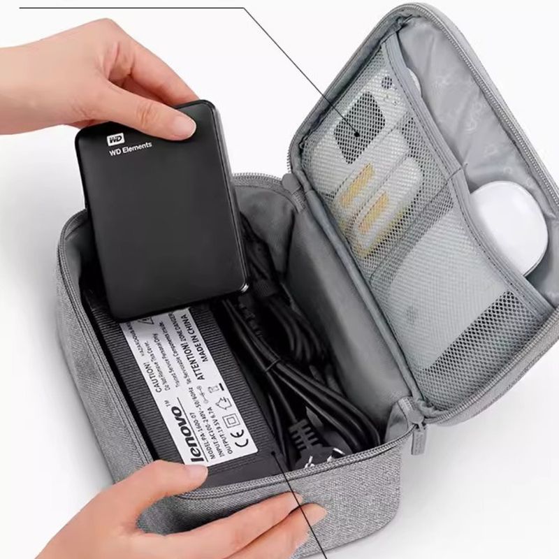 Lämplig för Lenovo Saviour laptop-ström, förvaringsväska för mus, datakabel, USB-hårddisk, organiseringsväska_voghion.com