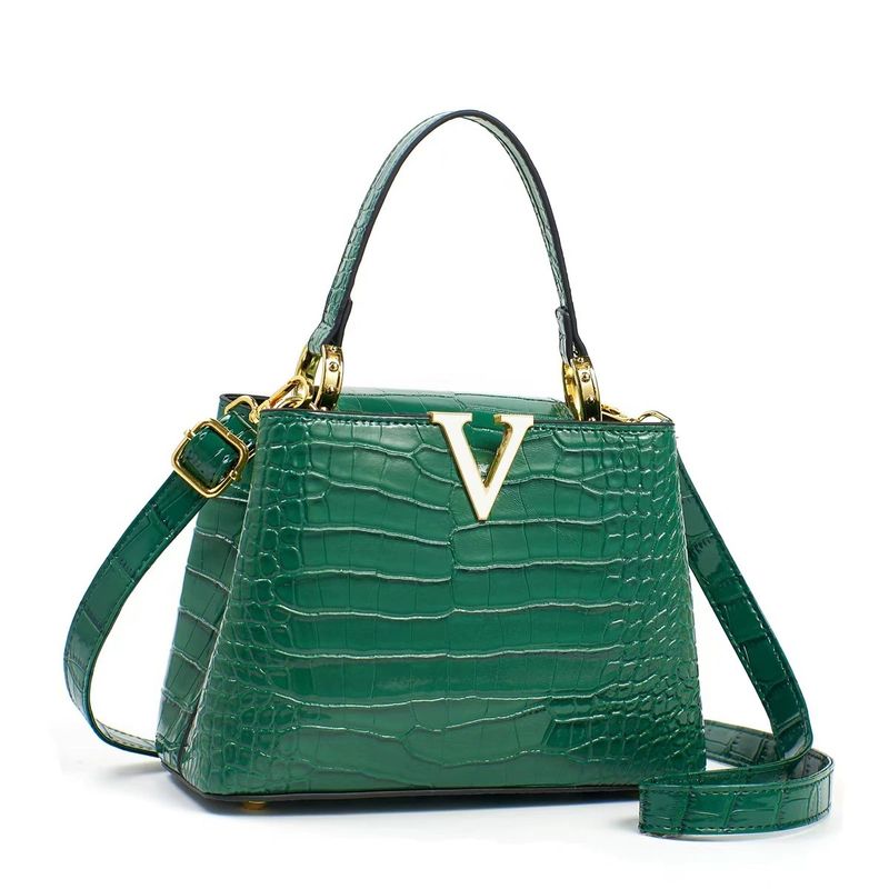 Borsa a mano di alta qualità con motivo a coccodrillo per donna, 2024, nuova borsa a tracolla versatile di nicchia_voghion.com
