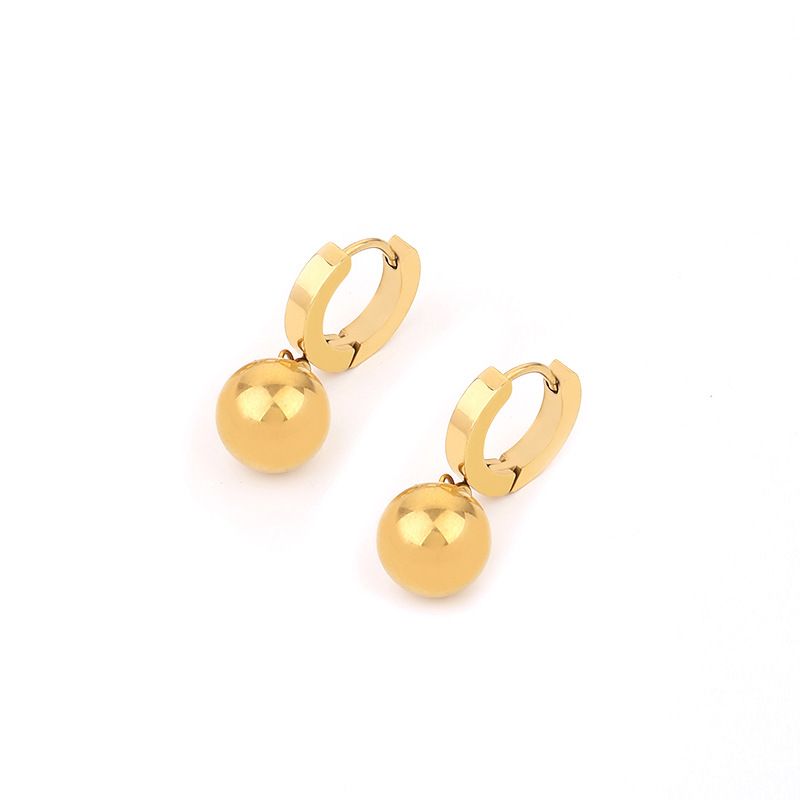 Gute New Trend Cuban Pearl Double Layer Necklace Bracelet Heart Ring Earrings Titanium Steel Non-Fading Set_voghion.com