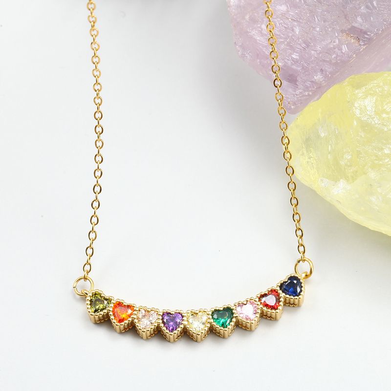 Hete verkoop Boho Hart Kristallen Ketting voor Vrouwen Familie Verjaardag Steen Hanger Roestvrij Staal Lange Kettingen Punk Kraag Hip Hop_voghion.com