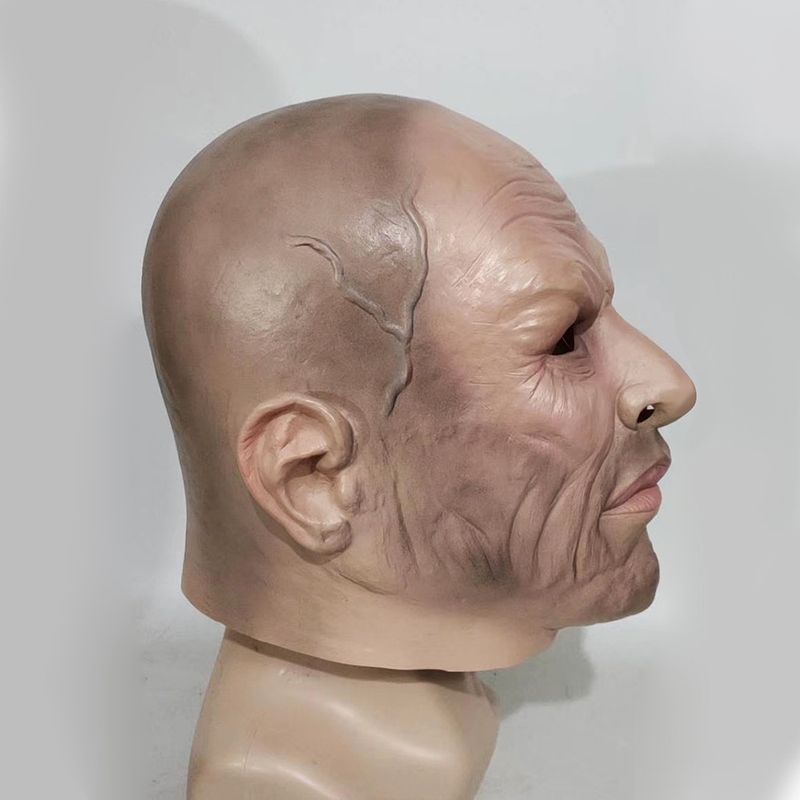 Realistische 3D-Maske, Glatzkopf-Latexmaske_voghion.com