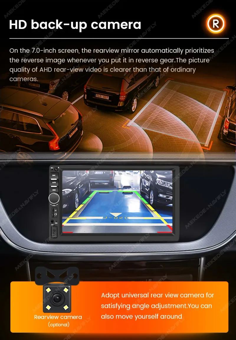 1 DIN MP5 7inch HD Touch Screen Car Radio 1DIN Auto Audio USB BT TF Card For Universal Car Multimedia_voghion.com
