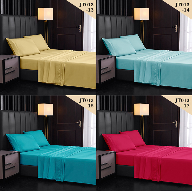 Bedding, bedding, single piece, solid color matte bed sheet, home textile bed sheet, four piece set_voghion.com