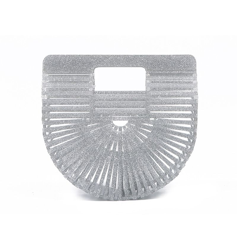 Nuova borsa da sera in acrilico intrecciata a mano creativa da donna, pochette a righe intrecciata a mano, borsa da banchetto per donna_voghion.com