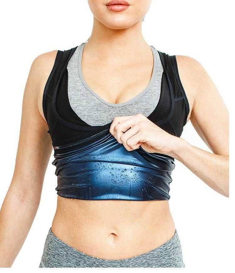 Sportbekleidung Schweißfördernde Kleidung Schweißreduzierende Bauchfitnesswesten Laufsport Yoga Schweißfördernde Kleidung_voghion.com
