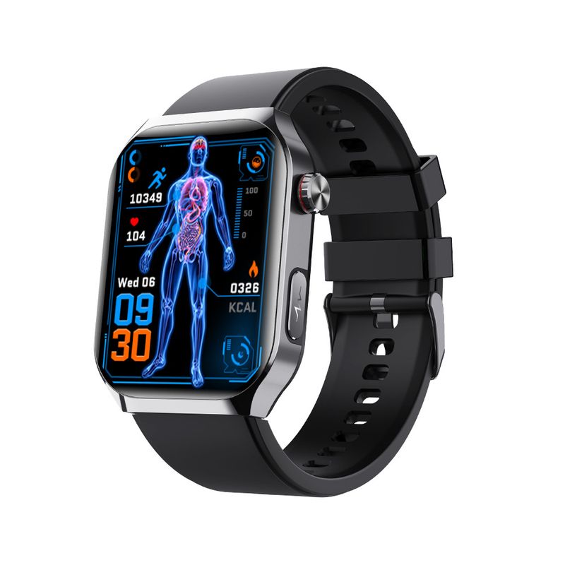 New F700 Smartwatch Health Monitoring Micro-physical Examination HRV Report Blood Glucose Blood Oxygen Pressure ECG Fall Detection_voghion.com