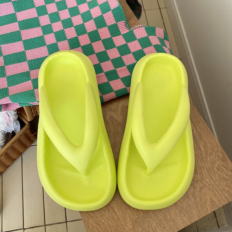 thick Sole With A Sense Of Stepping On Poop, Fashionable Stylish Slippers Home Use, Simple And Lightweight EVA Flip_voghion.com